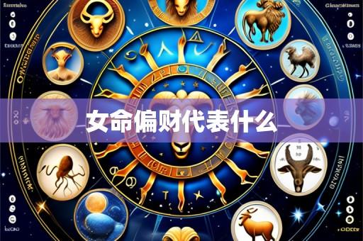 女命偏财代表什么