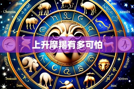 上升摩羯有多可怕