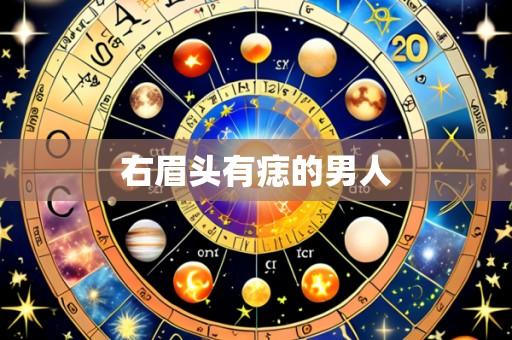 右眉头有痣的男人
