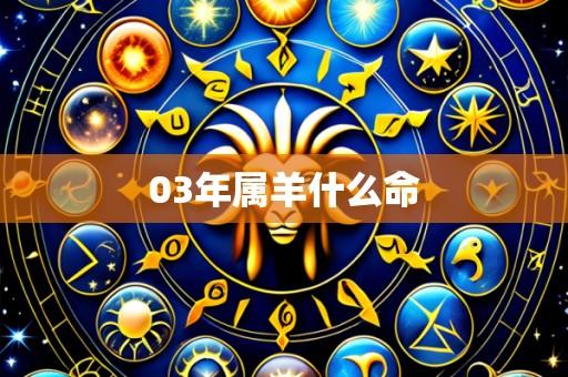 03年属羊什么命