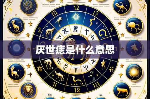 厌世痣是什么意思