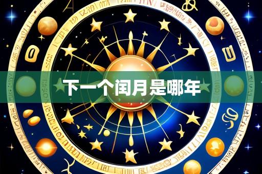下一个闰月是哪年