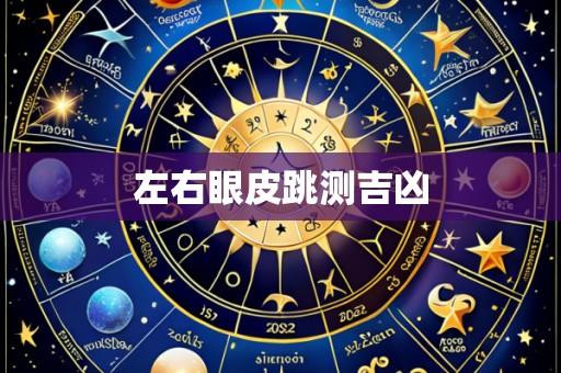 左右眼皮跳测吉凶