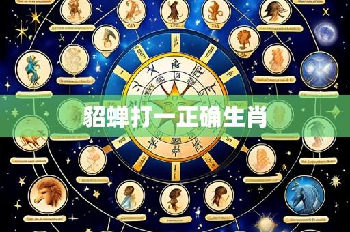 貂蝉打一正确生肖