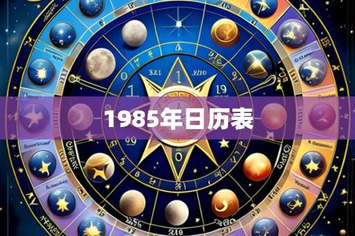 1985年日历表
