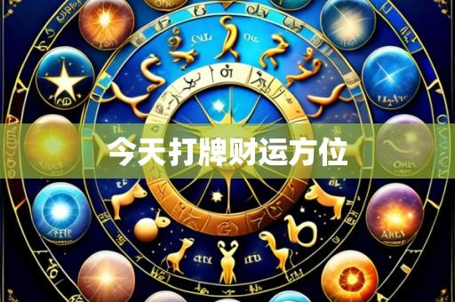 今天打牌财运方位
