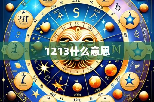 1213什么意思