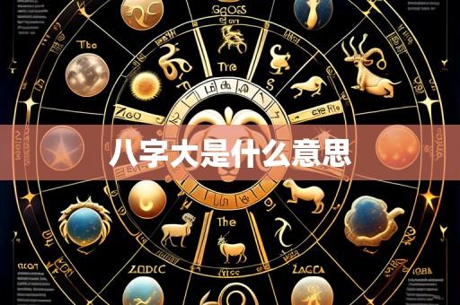 八字大是什么意思