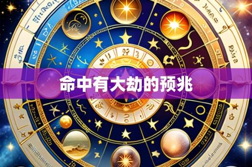 命中有大劫的预兆