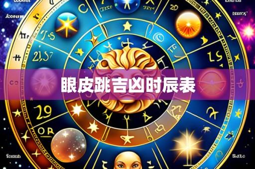 眼皮跳吉凶时辰表