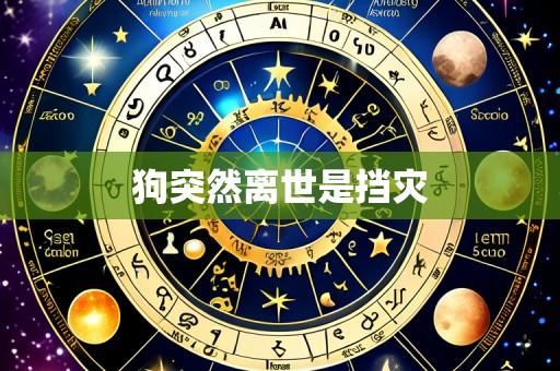 狗突然离世是挡灾