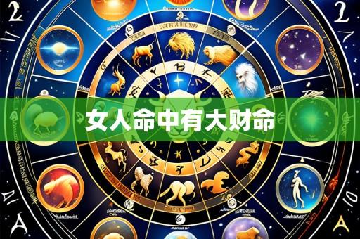 女人命中有大财命