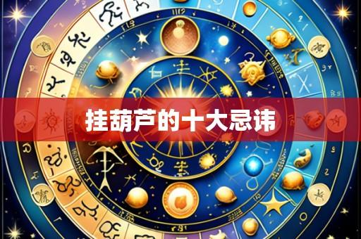 挂葫芦的十大忌讳