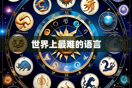 世界上最难的语言