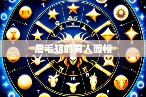 眉毛短的男人面相