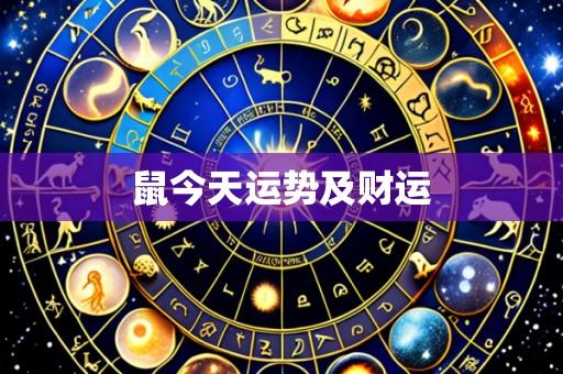 鼠今天运势及财运