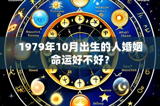 1979年10月出生的人婚姻命运好不好?