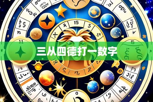 三从四德打一数字
