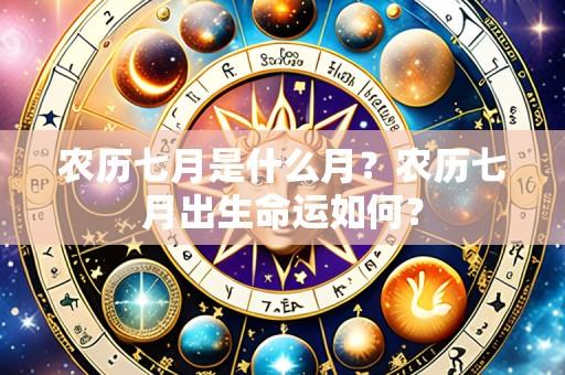 农历七月是什么月？农历七月出生命运如何？