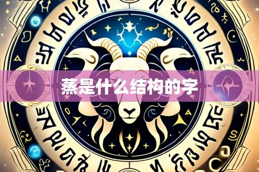 蒸是什么结构的字