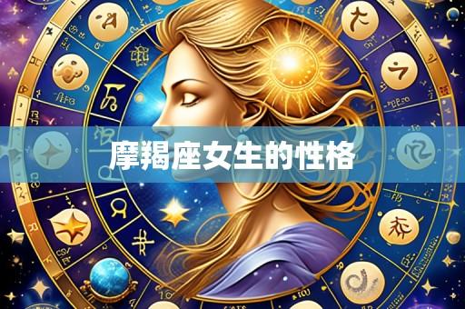 摩羯座女生的性格