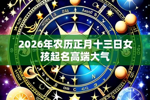 2026年农历正月十三日女孩起名高端大气