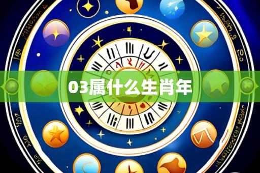 03属什么生肖年
