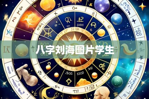 八字刘海图片学生