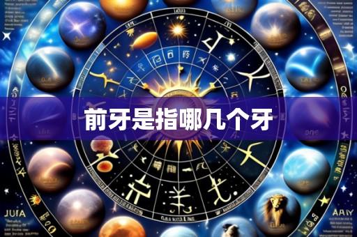 前牙是指哪几个牙
