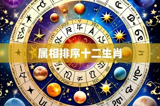 属相排序十二生肖