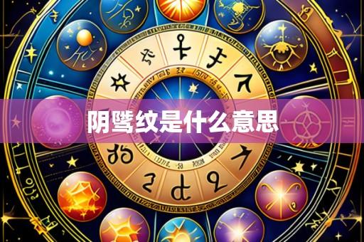阴骘纹是什么意思