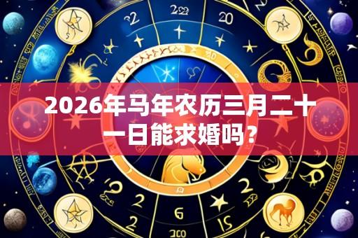 2026年马年农历三月二十一日能求婚吗?