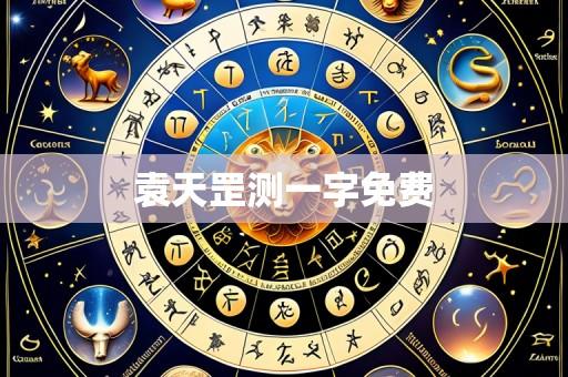 袁天罡测一字免费