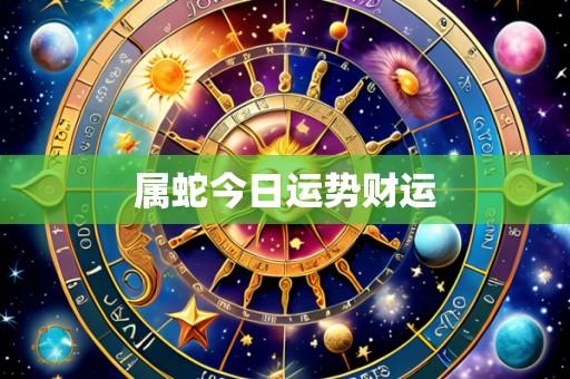 属蛇今日运势财运
