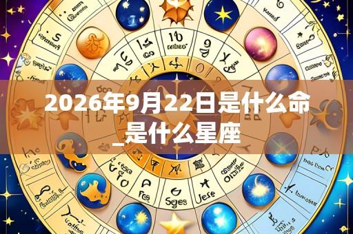2026年9月22日是什么命_是什么星座