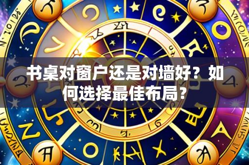 书桌对窗户还是对墙好?如何选择最佳布局?