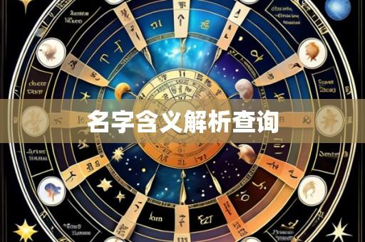名字含义解析查询