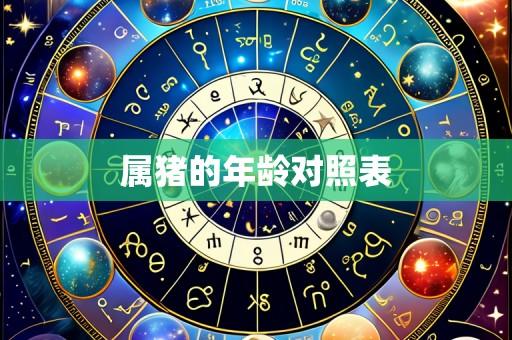 属猪的年龄对照表
