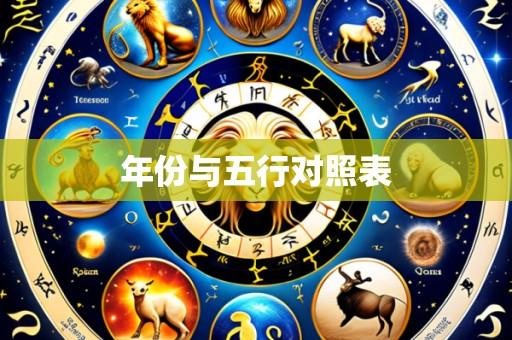 年份与五行对照表