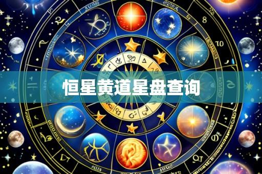 恒星黄道星盘查询