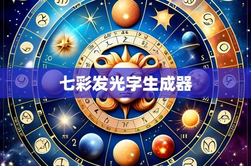 七彩发光字生成器