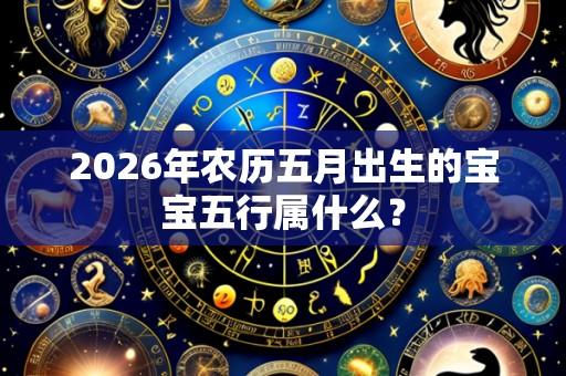 2026年农历五月出生的宝宝五行属什么?