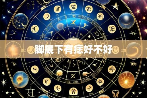 脚底下有痣好不好