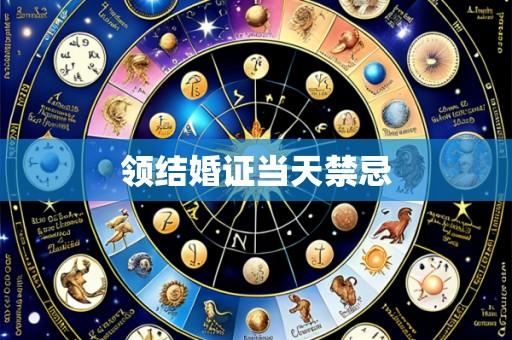 领结婚证当天禁忌