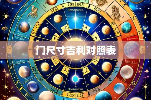 门尺寸吉利对照表