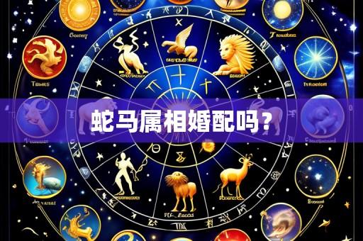 蛇马属相婚配吗?