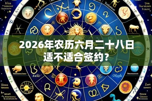 2026年农历六月二十八日适不适合签约?