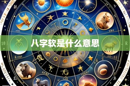 八字软是什么意思
