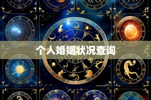 个人婚姻状况查询