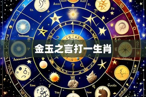 金玉之言打一生肖